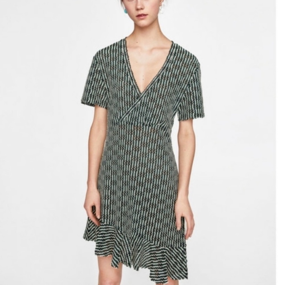 Zara asymmetric size small dress knit blend | streetcore | Cottagecore | fairy